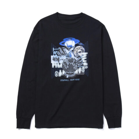 HUF Chaos Long Sleeve T-Shirt Black Front