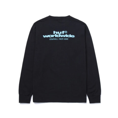 HUF Chaos Long Sleeve T-Shirt Black Rear