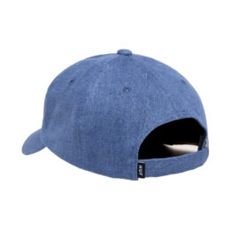 HUF Marka Denim 6 Panel Strapback Hat Blue