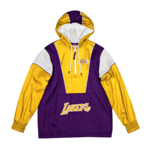Mitchell & Ness Highlight Reel Los Angeles Lakers Windbreaker Jacket Purple