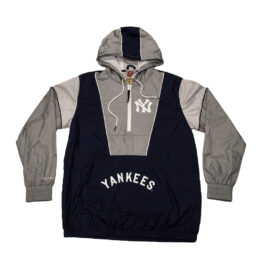 Mitchell & Ness Highlight Reel New York Yankees Windbreaker Jacket Dark Navy Front