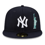 New Era 59Fifty New York Yankees City Transit Fitted Hat Dark Navy Front