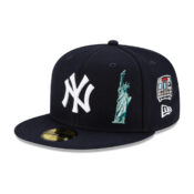 New Era 59Fifty New York Yankees City Transit Fitted Hat Dark Navy Front Right