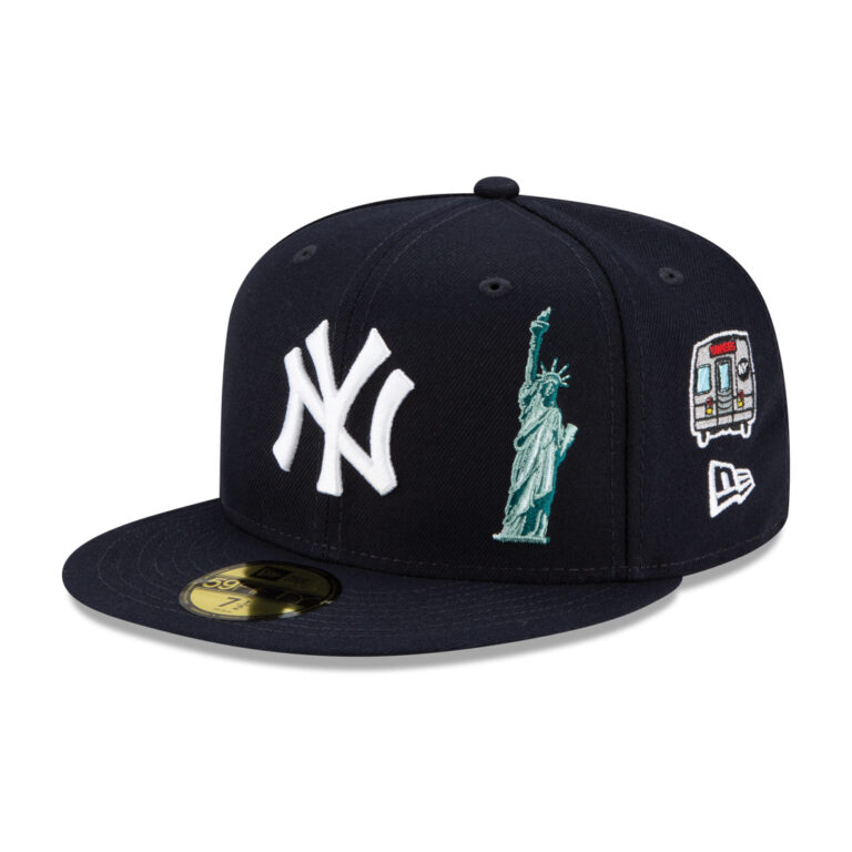 New Era 59Fifty New York Yankees City Transit Fitted Hat Dark Navy Front Right