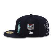 New Era 59Fifty New York Yankees City Transit Fitted Hat Dark Navy Left