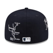 New Era 59Fifty New York Yankees City Transit Fitted Hat Dark Navy Rear