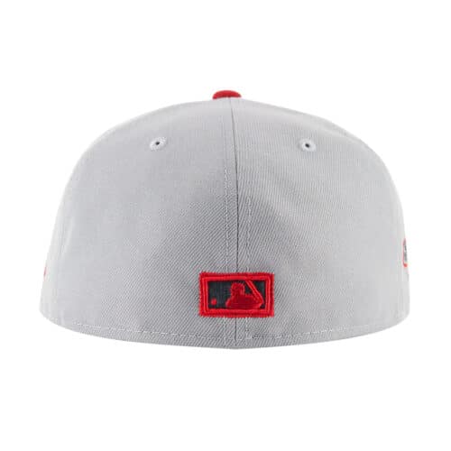 New Era 59Fifty San Diego Padres Padres NES Gray Red Fitted Hat Rear