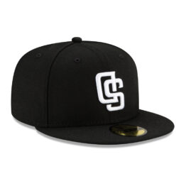 New Era 59Fifty San Diego Padres Upside Down Logo Fitted Hat Black White