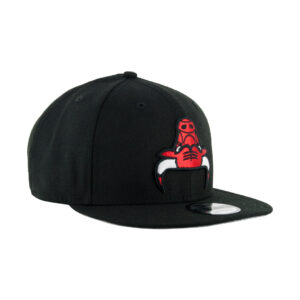 New Era 9Fifty Chicago Bulls Upside Down Logo Snapback Hat Black