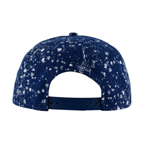 New Era 9Fifty Los Angeles Dodgers Splatter Snapback Hat Dark Royal Blue Rear