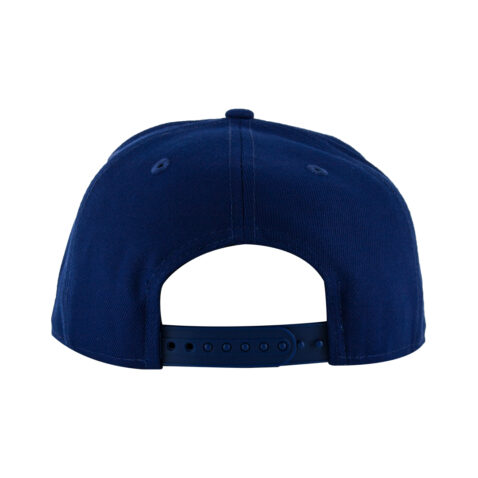 New Era 9Fifty Los Angeles Dodgers Stacked Snapback Hat Dark Royal Blue Rear