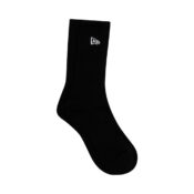 New Era Logo Crew Socks 2 Pack Black Left
