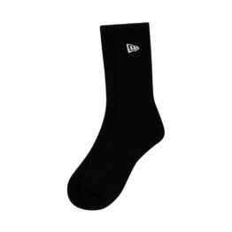 New Era Logo Crew Socks 2 Pack Black