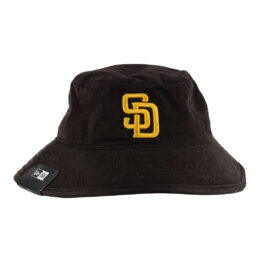 New Era San Diego Padres Bucket Hat Burnt Wood Brown Gold