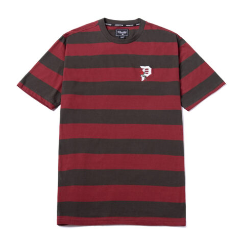 Primitive Rosebud Short Sleeve Knit T-Shirt Burgundy