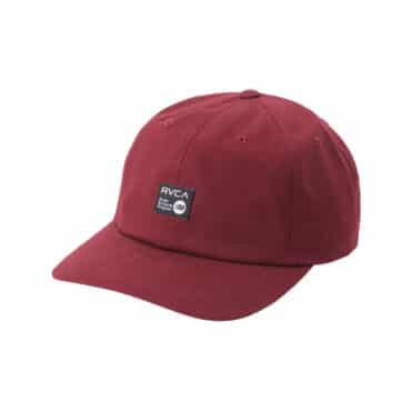 RVCA ANP Strapback Hat Oxblood Red