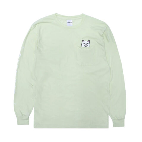 Ripndip Lord Nermal Pocket Long Sleeve Light Lime