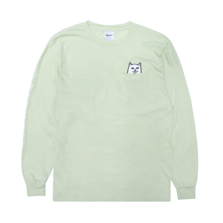 Ripndip Lord Nermal Pocket Long Sleeve Light Lime