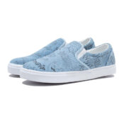 Ripndip Marker Slip On Shoes Denim Blue Front Right