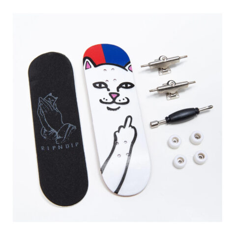 Ripndip Nermal Mini Skateboard Red Blue