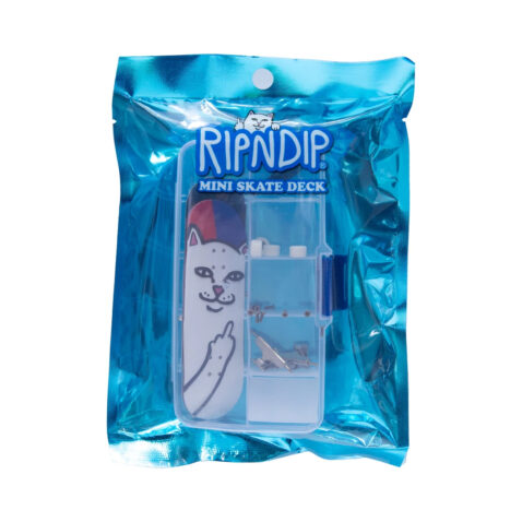 Ripndip Nermal Mini Skateboard Red Blue Package