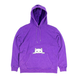 Rip N Dip Peeking Nermal Hooded Sweatshirt Purple Mineral Wash
