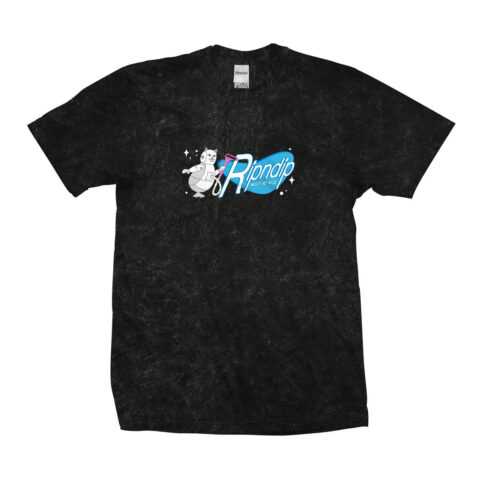 Ripndip The Nermsons Short Sleeve T-Shirt Black Mineral Wash Front