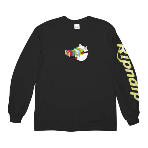 Ripndip Virtual Nermality Long Sleeve T-Shirt Black Front