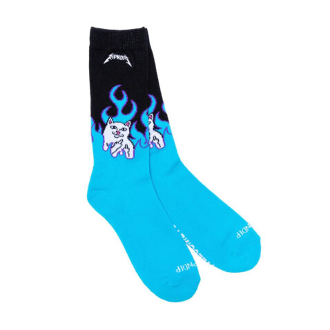 Ripndip Welcome To Heck Socks Electric Blue