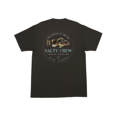 Salty Crew Bottom Feeder Short Sleeve T-Shirt Black Rear
