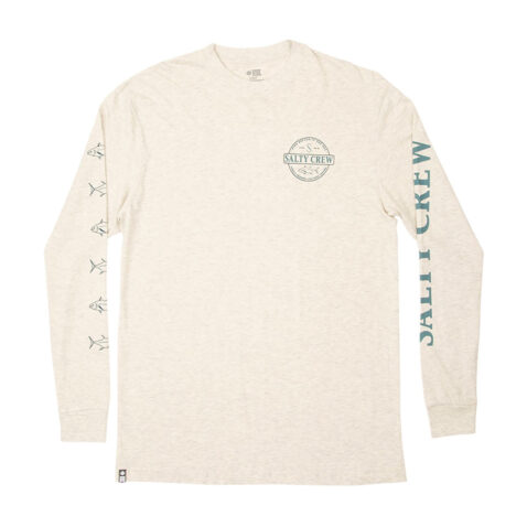 Salty Crew Deep Sea Long Sleeve T-Shirt Oatmeal Front