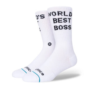 Stance Worlds Best Boss Sock White