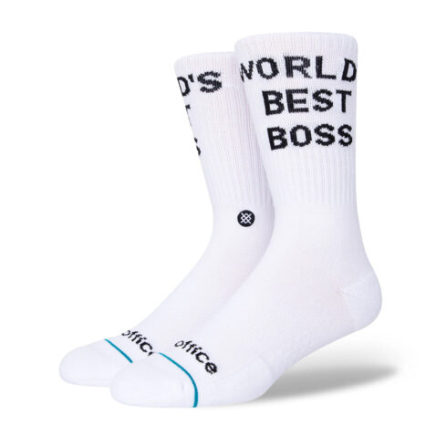 Stance Worlds Best Boss Sock White