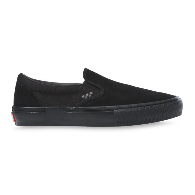 Vans Checkerboard Skate Slip-On Black Black 3