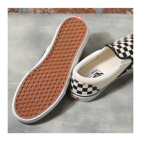 Vans Checkerboard Skate Slip-On Black Off White 2