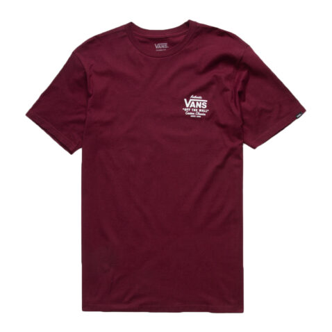 Vans Holder ST Classic Short Sleeve T-Shirt Burgundy White Front