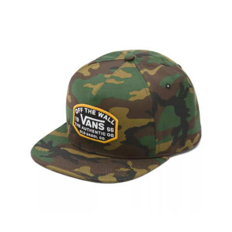 Vans Old Skool OG Snapback Hat Classic Camo Front Right
