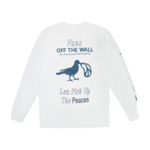 Vans Pick Up The Pieces Long Sleeve T-Shirt White Rear