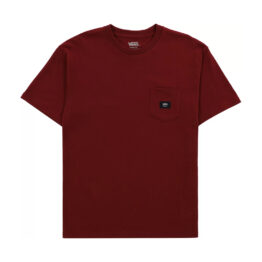 Vans Woven Patch Pocket Short Sleeve T-Shirt Pomegranate
