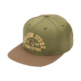 Volcom Sigmore 110F Flexfit Hat Military Front Right