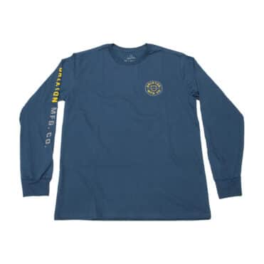 Brixton Crest Long Sleeve STT T-Shirt Joe Blue