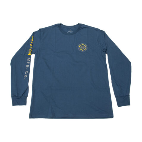 Brixton Crest Long Sleeve STT T-Shirt Joe Blue Rear