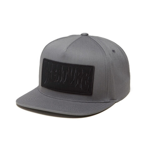 Creature Reverse Patch Snapback Hat Dark Grey