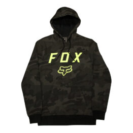 FOX Legacy Moth Camo Pullover Hooded Sweatshirt Black Camo