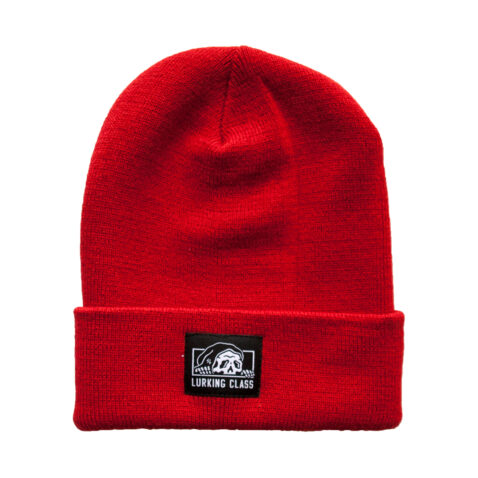 Lurking Class Box Logo Beanie Red