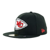 New Era 59Fifty Kansas City Chiefs Black Red White Fitted