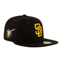 New Era 59Fifty San Diego Padres El Ministro Brown Gold Fitted Hat