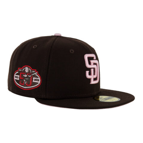 New Era 59Fifty San Diego Padres Padres Strawberry Chocolate Fitted Hat New Era 59Fifty San Diego Padres Padres Strawberry Chocolate Fitted Hat Front Left
