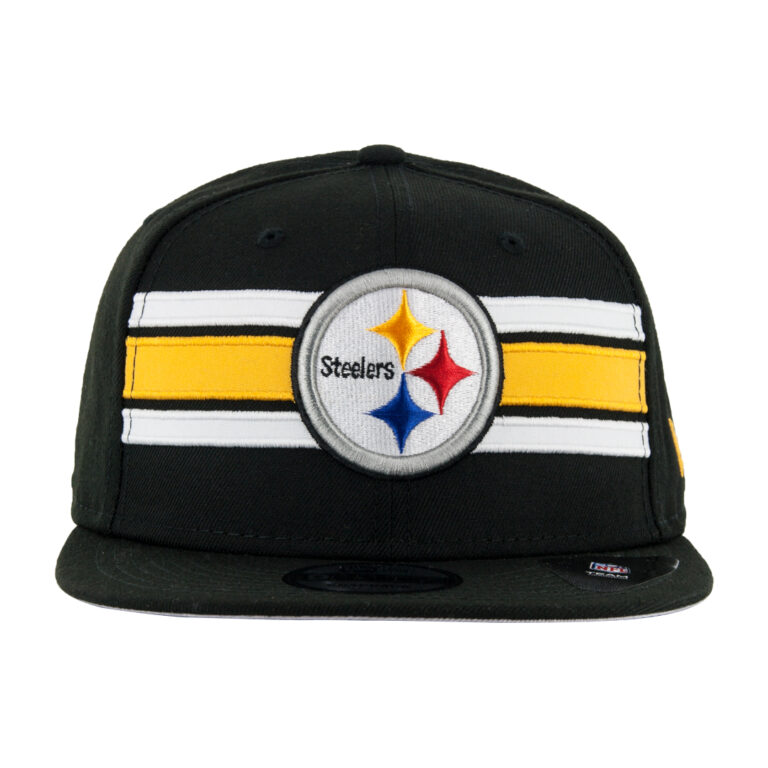New Era 9Fifty Strike Pittsburgh Steelers Snapback Hat Black Front New Era 9Fifty Strike Pittsburgh Steelers Snapback Hat Black Front