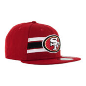 New Era 9Fifty Strike San Francisco 49ers Snapback Hat Red Front Left